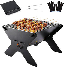 Collapsible Coal Gril - Portable Outdoor Barbecue and Fire Pit with Carry Bag, I Grill and Barbecue price