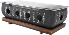 Japanese Style Barbecue Grill, Rectangular Aluminium Alloy Japanese Food Charcoa Grill and Barbecue price