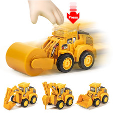 Diecast Construction Vehicle Toy Excavator Bulldozer Push Truck Kids Gift Set Toy Truck & Construction Vehicle price