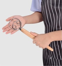 13-Inch Danish Dough Whisk – Oak Handle Mixer for Bread, Pizza, and Baking Dough Mixer price
