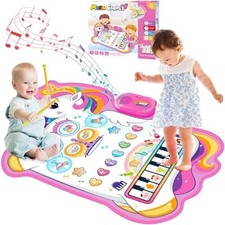 Musical Toys, Kids Musical Instruments - Piano Keyboard & Drum Mat Piano Mat Keyboard Instruments price