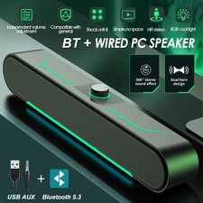 Bluetooth Wired Computer Sound bar Speakers Stereo Speaker for Laptop Desktop PC Powered Speaker price