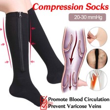 Medical Compression Stockings Unisex Knee High 20-30 mmHg Open Toe Edema Socks✨ Medical Products price