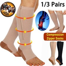 Medical Compression Stockings Unisex Thigh High 20-30 mmHg Open Toe Edema Socks✔ Medical Products price