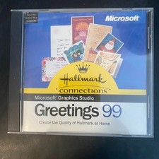 Microsoft Hallmark Greetings 99 Graphics Studio Software CD Windows 95 98 Graphic & Music Software price