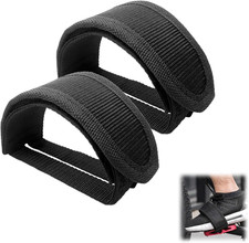 Bike Pedal Straps Set of 2, Adjustable Nylon Toe Clip Pedal Straps for Fixed Gea Pedal Set price
