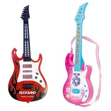 20" Kid Music Electronic Guitar Toy Set Sound Light 4 Strings Musical Instrument String Instruments price
