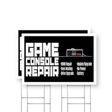 Game Console Repair Yard Sign Xbox, PlayStation, Nintendo Fixes, Expert Service PlayStation Game Console price