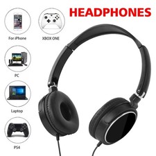 Wired Headphones Bass HiFi Over Ear Headset Earphone Stereo Noise Cancelling AU Over-Ear Headphones price
