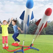 Kid Foot Pump Launcher Outdoor Air Pressed Stomp Soaring Rocket Toys 3x Rocket Toy Ship price