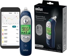 Braun ThermoScan 7+ Connect– Digital Ear Thermometer for Kids, Babies, Toddlers Thermometers price