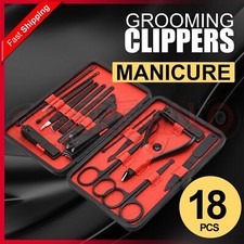 18PCS/Set Tools Pedicure Kit Stainless Steel Nail Grooming Clippers Manicure AU Manicure & Pedicure Set price