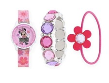 Disney Minnie Mouse Digital Watch Set with Bracelet and Hair Accessory Watch and Bracelet Accessory price