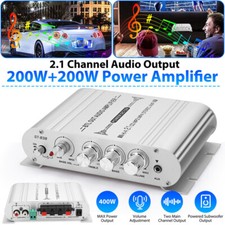 200W 2.1 Channel Bluetooth HIFI Power Amplifier Audio Stereo Amp Home Car FM 12V Stereo Amplifiers price