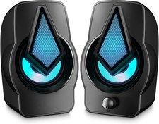 Computer Speakers 10W Gaming Speakers with RGB Multi-Light Rhythm Modes Easy-A Gaming Speaker price