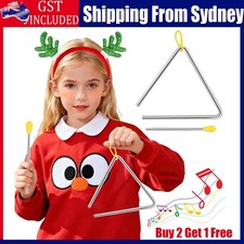 Kids Metal Musical Triangle With Striker Rod Percussion Instrument Toys Gift Percussion Instruments price