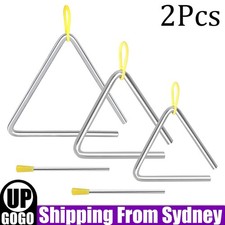 2X Musical Triangle Rod With Alloy Toy Percussion Kids Instrument Bell Striker Percussion Instruments price