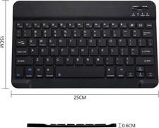 Slim Mini Bluetooth Keyboard Wireless Rechargeable for iOS Android Windows BLACK Wireless Keyboard price