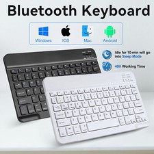 Ultra-Slim Wireless Bluetooth Keyboard for iPad and Macbook in Black 10 Inch Wireless Keyboard price