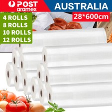 10 Rolls 6MX28cm Vacuum Food Sealer Saver Bag Seal Storage Commercial Heat Grade Vacuum Sealer price