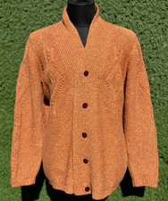 Inis Meain Ireland Mens Cardigan Sweater Merino Cashmere Blend Heavy Knit3D Sz L Men's Sweater & Cardigan & Knitwear price