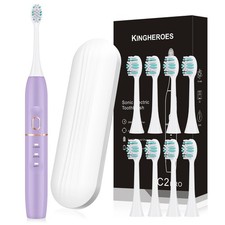 kingheroes Electric Toothbrush Set, Comes 1 Count (Pack of 1), Light Purple Electric Toothbrush and Accessories price