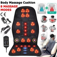 8-Mode Full Back Massage Vibration Cushion Car Chair Seat Pad Mat Heat Massager Massage Chair price