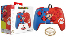 PDP Gaming Faceoff Deluxe+ Wired Switch Pro Controller - Red/Blue Mario Design Gaming Products price