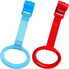 2 Pcs Baby Safety Stand Ring Toddler Cot Handle Playpen Pull Rings up Baby Playpen & Cots price