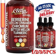 60ml Clean Nutra Berberine with Ceylon Cinnamon Liquid Drops + Bitter Formula AU Organic Products price