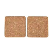 Set of 2 Cork Mats . Useful In The Kitchen . 19cm (L) x 19cm (W) x 1cm (D) . Placemat price