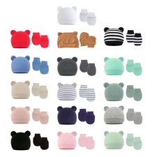 Cotton Baby Boys Girl Scarf Warm Beanies Gloves New Born Hat Accessories Gift Baby Gloves & Scarf price