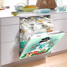 HOT Christmas Tree Winter Snow Forest Dishwasher Magnet Cover Magnetic Sticker Dishwasher Sticker price