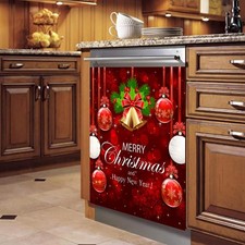 AUS Dishwasher Magnet Cover Christmas Snowman Winter Decorative Magnetic Sticker Dishwasher Sticker price
