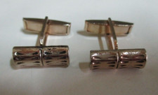 Cufflinks - Stylish, Elegant and Formal - Gold Tone - Timeless Design - Vintage Cufflinks price