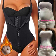 Women Waist Trainer Cincher Zipper Vest Slimming Belt Body Shaper Corset Girdle Corset price