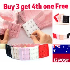 Clip on Bra Extender Plus Size Maternity 2 3 4 Hooks Strap Black White Nude Pink Nursing Bra price
