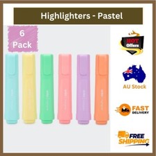 6 Pack Pastel Highlighters Highlighter Pens Markers Stationery Office Supplies Highlighter price