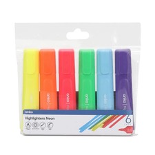 6 Pack Highlighters Pens Markers Pastel, Neon, Glitter, Window Tip, Chisel Tip Highlighter price