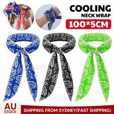 Ice Cooling Bandana Outdoor Sport Body Scarf Wrap Cool Headband Neck Cooler AU Bandana (Outdoor) price