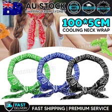 Ice Cooling Bandana Outdoor Sport Body Scarf Wrap Cool Headband Neck Cooler AU Bandana (Outdoor) price