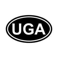 Uganda UGA Oval Country Code Vinyl Decal Sticker for Car Window Laptop Gift Baby Room Furniture price