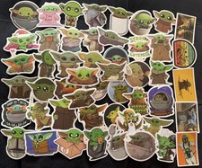 UK50 Baby Yoda Anime Cartoon Stickers Graffiti Decal Pack Laptop Car Luggage NEW Baby Room Furniture price