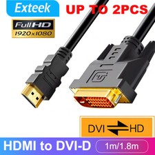 1m/1.8m HDMI to DVI-D Male Cable for Monitor Computer PC Projector DVD Cord Lead Projector Cables price