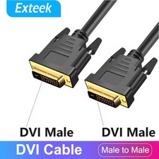 1m/1.8m DVI D 24+1 Cable Male To Male Monitor Lead For LCD Projector PC Computer Projector Cables price