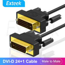 DVI to DVI-D 24+1 Cable Male for LCD Monitor Computer PC Projector DVD Cord Lead Projector Cables price