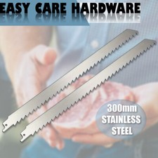 2 pcs 300mm Stainless Steel Uncoated Reciprocating Saw Blade Meat Bones Cutting Reciprocating Saw price