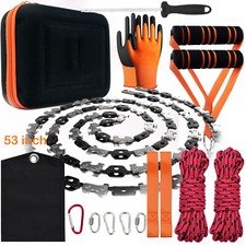 53 Inch High Reach Tree Limb Hand Rope Chain Saw Cuts Branches Easily Outdoor AU Saws price