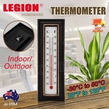 THERMOMETER Indoor Outdoor Temperature Wall Hanging Room Sensor Garden 5×16cm Thermometer price