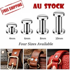 304 Stainless Steel Chicago Screws 4-10mm Leather Craft Binding Rivets 10-40 PCs Rivet price